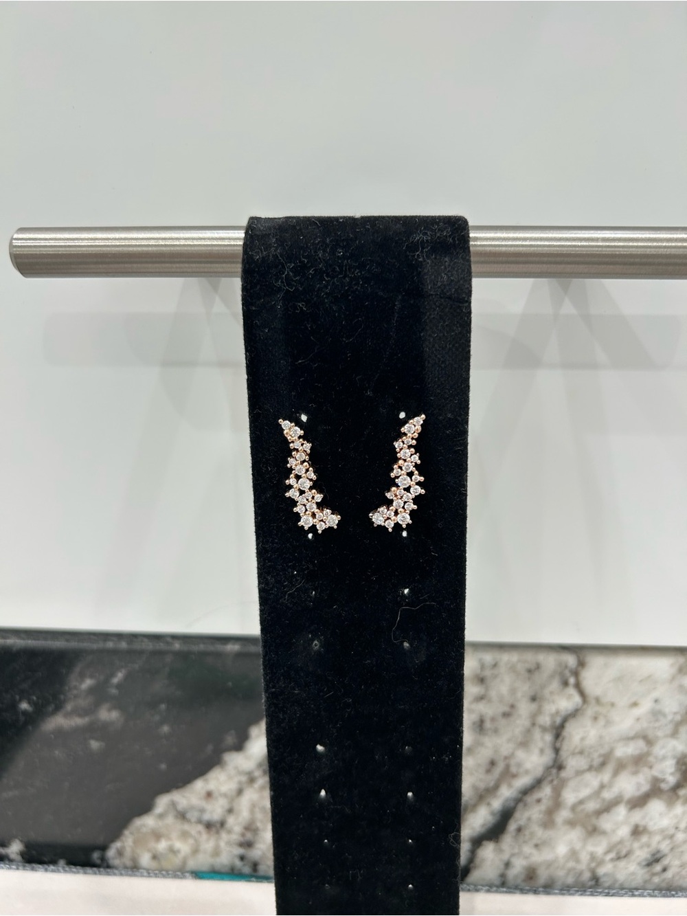 Kendra Scott Crystal Cluster Ear Climbers - Rose Gold Tone